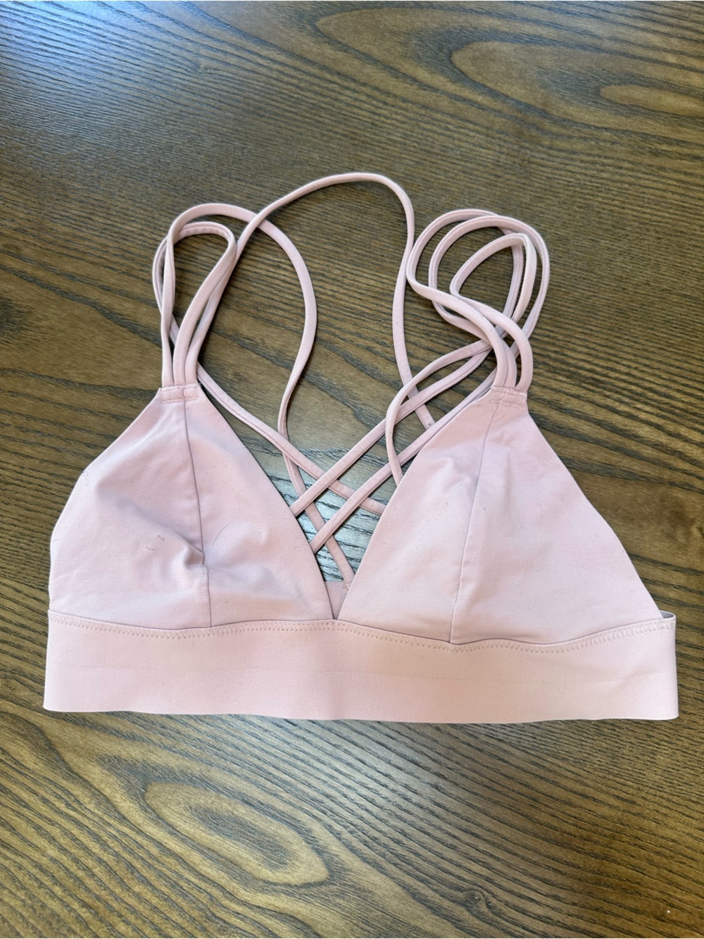PINK Victoria’s Secret Light Pink Strappy Bralette - Picture 1 of 2